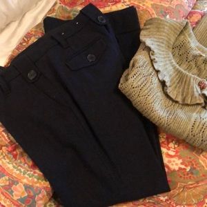 Loft Dress Pants w Wide Cuffed Leg